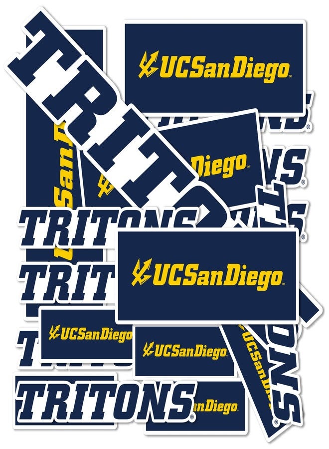 Desert Cactus University of California San Diego Sticker Tritons UCSD Vinyl Decals Laptop Water Bottle Car Scrapbook Sheet T1 (Type 1-1) - Image 1