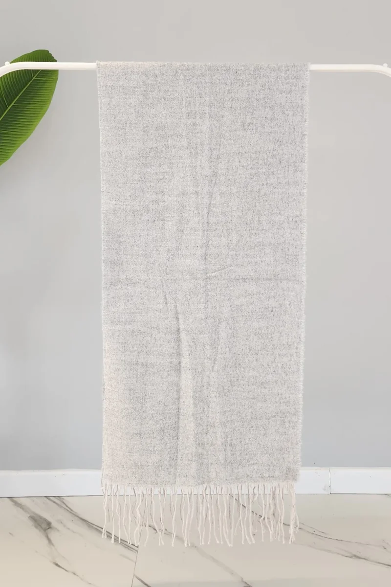 Remsa Mayo Tassel Boucle Scarf Shawl 45X200 cm 1285 Gray