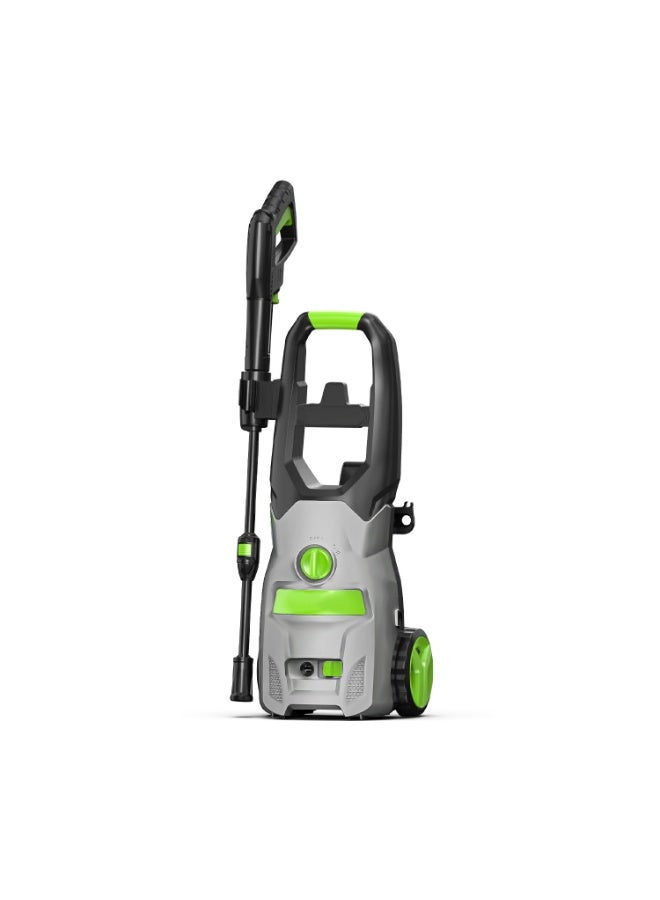 غسالة ضغط كهربائية بقوة 1400 واط و110 بار مزودة بخاصية نفخ الأوساخ لتنظيف السيارات والمنازل - Image 1