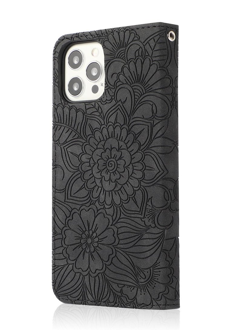 Suitable For IPhone Pressed Flower Wallet  Leather Case - Image 1