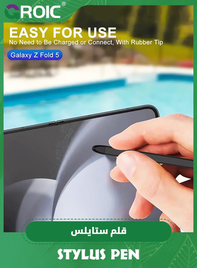 GROIC Black Samsung Galaxy Z Fold 5 S Pen Fold Edition Replacement, Slim Capacitive Stylus Pen, Rubber Tip Touch Screen Stylus Pen for Galaxy Z Fold 5 Accessories  - Image 5