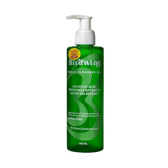 Birdwing Facial Cleanser- Oily Skin-FACIAL CLEANSER GEL (SALICYLIC ACID)-200 ML + 25 ML free - Image 1