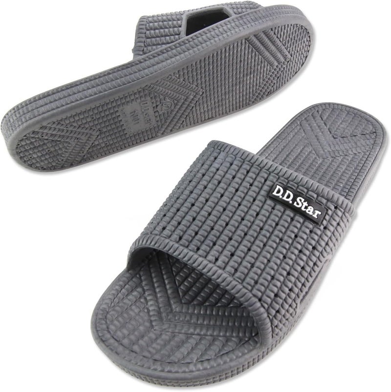 D.D.Star Big Size Bathroom Slippers For Men and Women Non-Slip Quick Drying Shower Shoes Comfortable And Soft Sole Slide On Sandal - Image 1