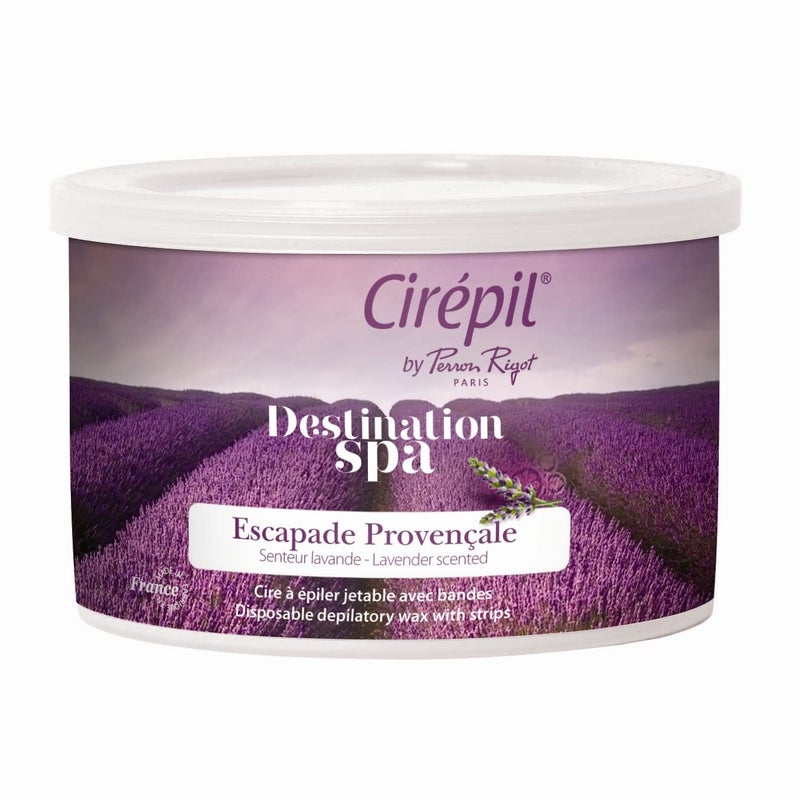 Cirepil  Destination SPA Escale Provenale  400g  1411 oz Wax Tin  Light Lavender Scent  AllAreas  All Hair Type  Gel Texture