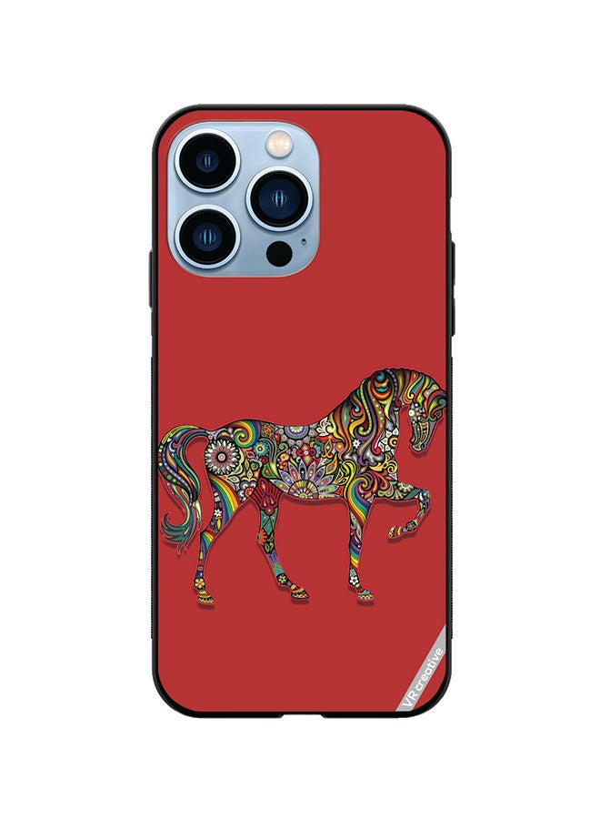 VR CREATIVE Protective Case Cover For Apple iPhone 13 Pro Horse Design Multicolour - Image 1