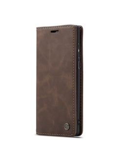 CaseMe CaseMe Samsung Galaxy A71 Case Wallet, for Samsung Galaxy A71 Wallet Case Book Folding Flip Folio Case with Magnetic Kickstand Card Slots Protective Cover - Coffee  - Image 1