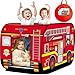Britik Pop Up Play Tent for Kids Aged 35 Years Old Boys and Girls Fire Truck Tent Playhouse Toy Play Tents for Toddlers 35 Kids Tent Indoor Outdoor Playhouse Toys for 3 Year Old Fire Truck - Image 3