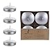 Mega Candles 4 pcs Unscented Silver Floating Disc Candles 3 Inch Diameter, Home DÃƒÂ©cor, Wedding Receptions, Baby - Image 2