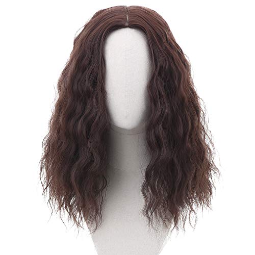 PARTY ZONE Long Brown Cosplay Wig For Men Rogue Synthetic Wavy Role Play Hair Fun Anime Wigs for Party Mens Halloween Aquaman Wig (Brown) - Image 3