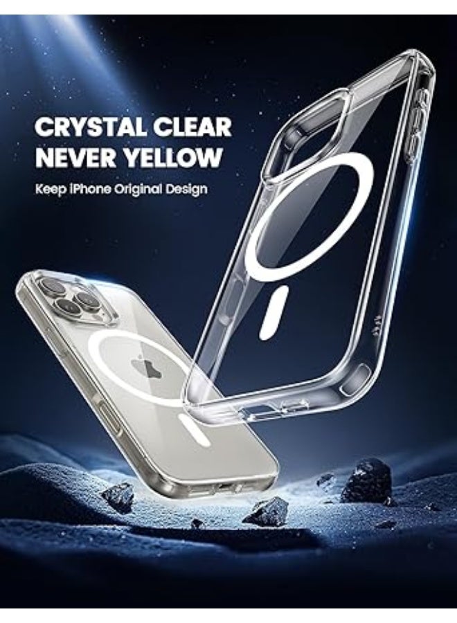 erorex iPhone 16 Pro Case Mag Safe [Ultra Clear & Anti-Yellowing][Military Grade Drop Protection] Scratch-Resistant, Screen & Lens Protection, Stronger Magnetic, Only for iPhone 16 Pro Cover - Image 2