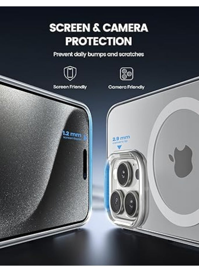 erorex iPhone 16 Pro Case Mag Safe [Ultra Clear & Anti-Yellowing][Military Grade Drop Protection] Scratch-Resistant, Screen & Lens Protection, Stronger Magnetic, Only for iPhone 16 Pro Cover - Image 5