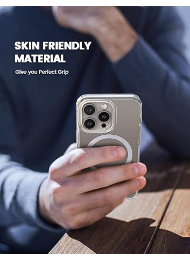 erorex iPhone 16 Pro Case Mag Safe [Ultra Clear & Anti-Yellowing][Military Grade Drop Protection] Scratch-Resistant, Screen & Lens Protection, Stronger Magnetic, Only for iPhone 16 Pro Cover - Image 4