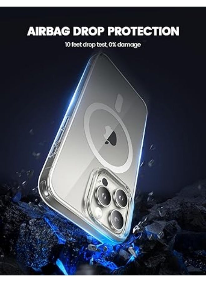 erorex iPhone 16 Pro Case Mag Safe [Ultra Clear & Anti-Yellowing][Military Grade Drop Protection] Scratch-Resistant, Screen & Lens Protection, Stronger Magnetic, Only for iPhone 16 Pro Cover - Image 3
