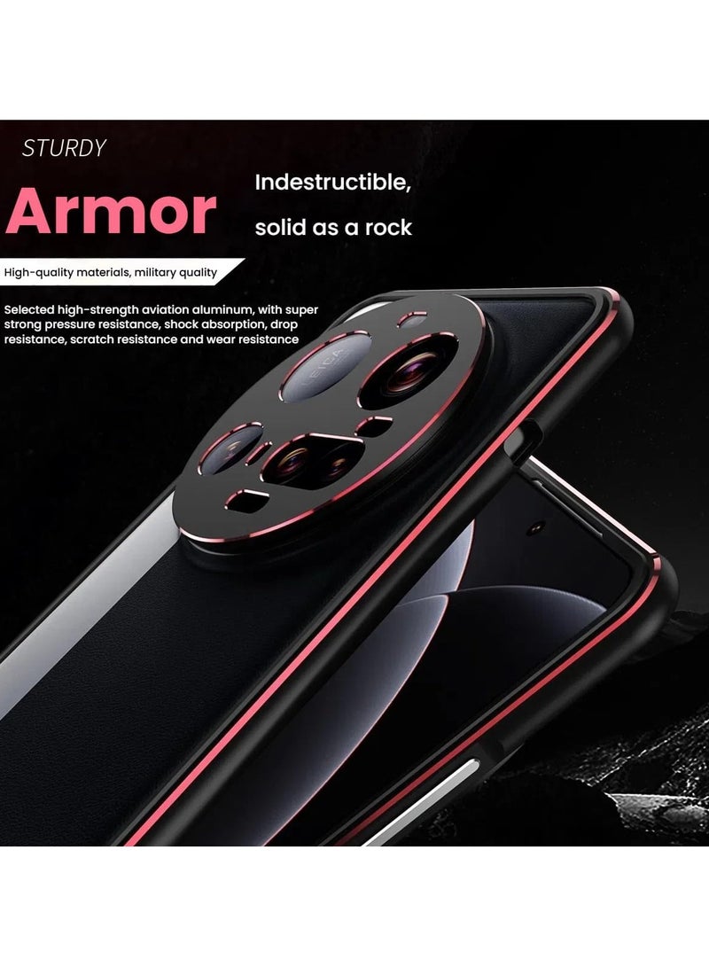 عام "غطاء إطار معدني متوافق مع Xiaomi 15 Ultra (5G)، مزود بحلقة حماية مدمجة للعدسة، غطاء هيكل من سبائك الألومنيوم لحماية من الحرارة لـ Xiaomi 15 Ultra" - Image 2