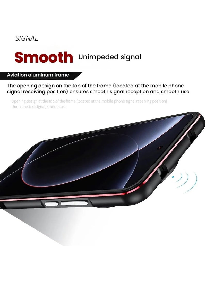 عام "غطاء إطار معدني متوافق مع Xiaomi 15 Ultra (5G)، مزود بحلقة حماية مدمجة للعدسة، غطاء هيكل من سبائك الألومنيوم لحماية من الحرارة لـ Xiaomi 15 Ultra" - Image 5