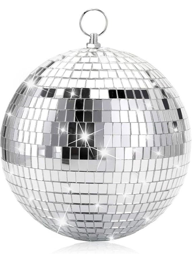 كرة مرآة مقاس 20 سم، كرات ديسكو مع حلقة تعليق - Image 1