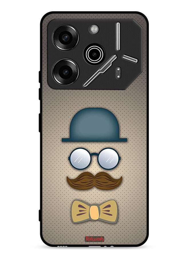 Tolwak Tecno Pova 6 Pro 5G Protective Case Cover ManS Head Art - Image 1