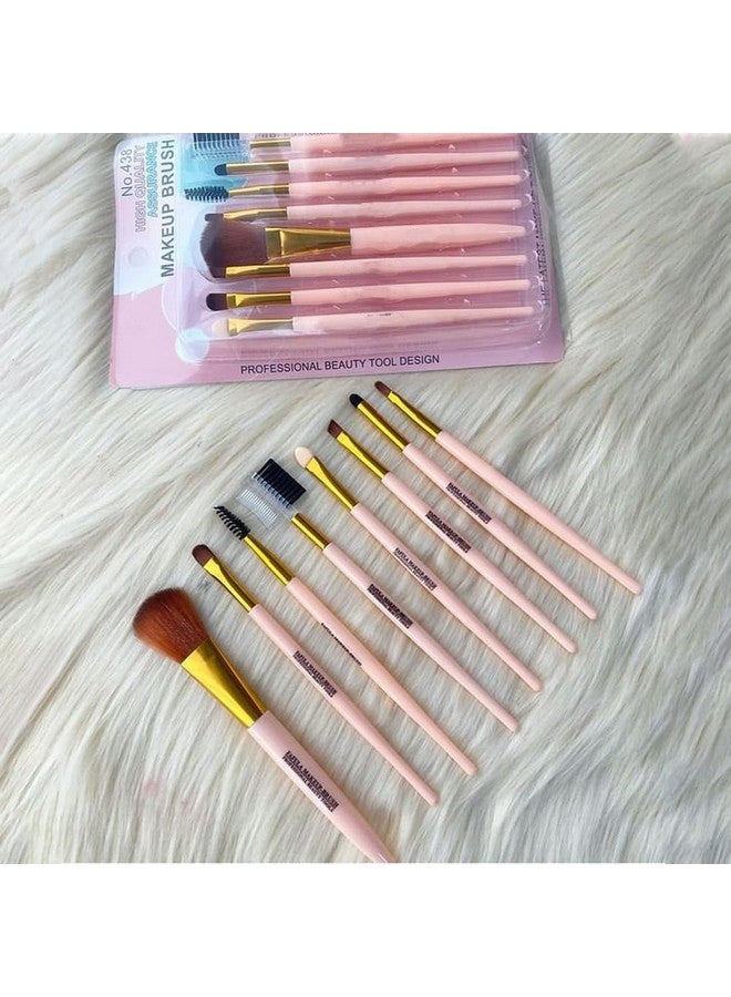 أدبيني مجموعة فرش مكياج مكونة من 8 قطع، شعيرات صناعية فاخرة لمكياج الوجه والعين، تتضمن فرش أحمر الخدود وظلال العيون وخافي العيوب وتحديد العيون، مثالية للمبتدئين والمحترفين، سهلة التنظيف - Image 2