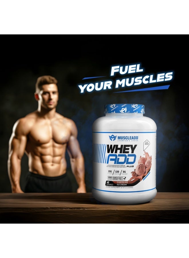 MUSCLEADD Muscle Add Whey Add-60Serv.-2040G-Chocolate Ice Cream - Image 2