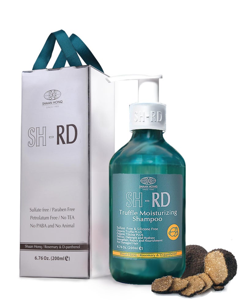 Sh Rd شامبو ترينفيل المرطب للشعر الجاف التالف | شامبو مع مستخلص الترفل، الكيراتين، إكليل الجبل | ترطيب مكثف، إصلاح وراحة لفروة الرأس | خالي من الكبريتات - 6.76 أونصة/200 مل - Image 1