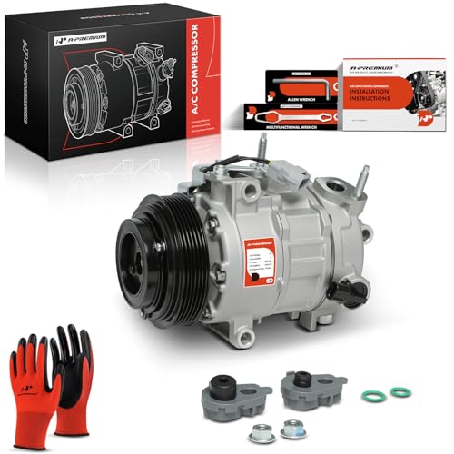 A-Premium APremium Air Conditioner AC Compressor with Clutch Compatible with Ram 1500 57L 20142018 Ram 1500 Classic 57L 20142014 7SBH17C Style - Image 1
