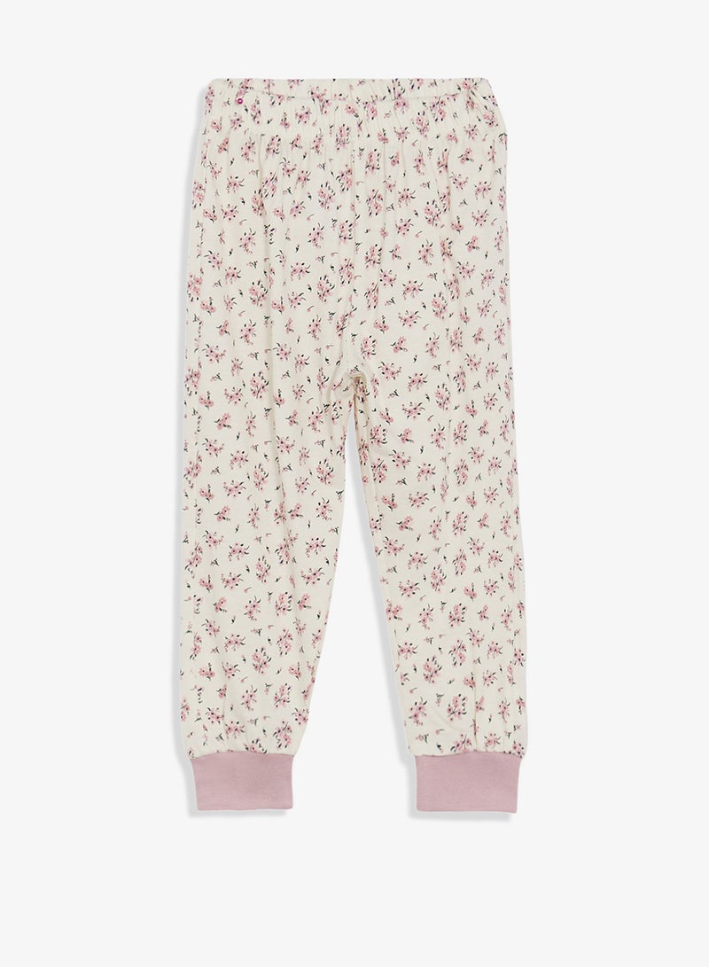 ريبلز مع نمشي طقم بيجامة وبلوزة بأكمام طويلة مطبوعة للبنات - Image 4