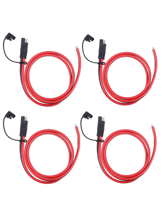 Generic 4 Pack DC Power Extension Cable 14AWG Power Automotive Extension Cable Pigtail Wire Harness for Trolling,Motorcycles,Cars,Tractors,Solar Panel  - Image 5
