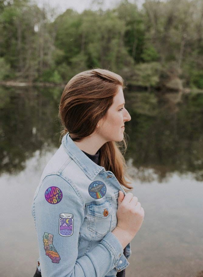 KASTWAVE Outdoor Patch,Large Assorted Set of 15 Aesthetic and Cool Outdoors Iron On Patches for Jackets Backpacks Jeans and Clothes,Durable and Sticks to All Fabrics - Image 5