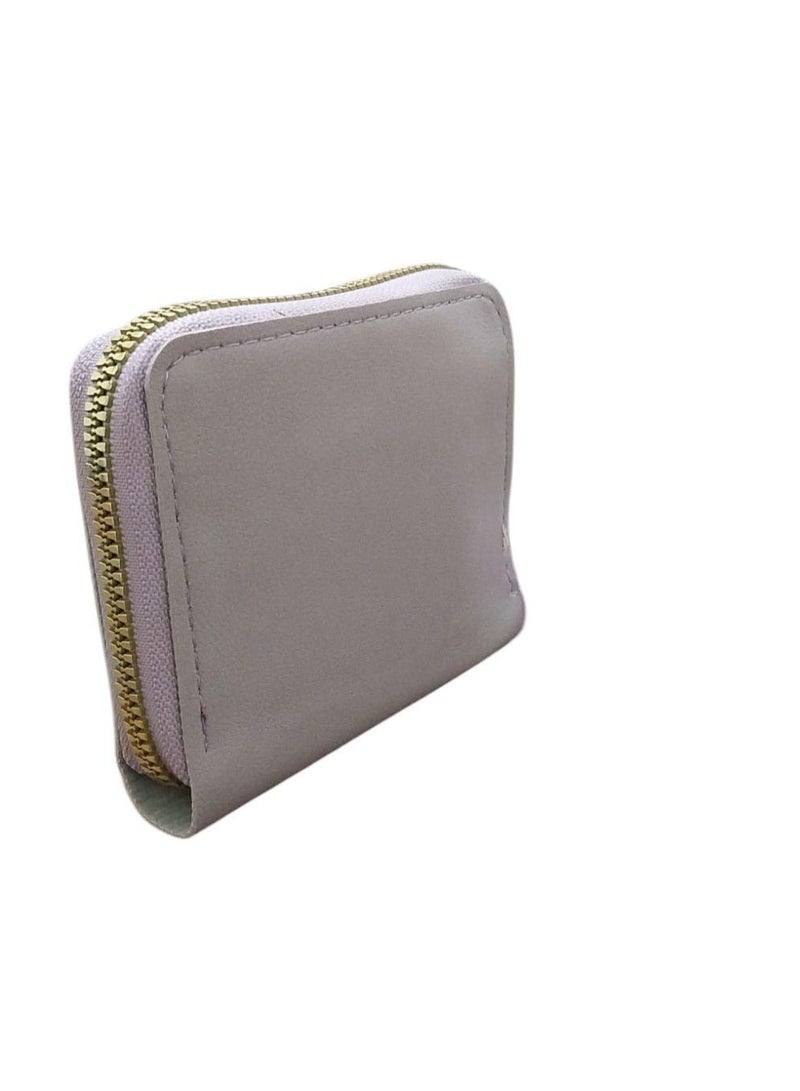 محفظة حريمي بوك بسوستة واحدة مع ميدالية فرو - Image 2