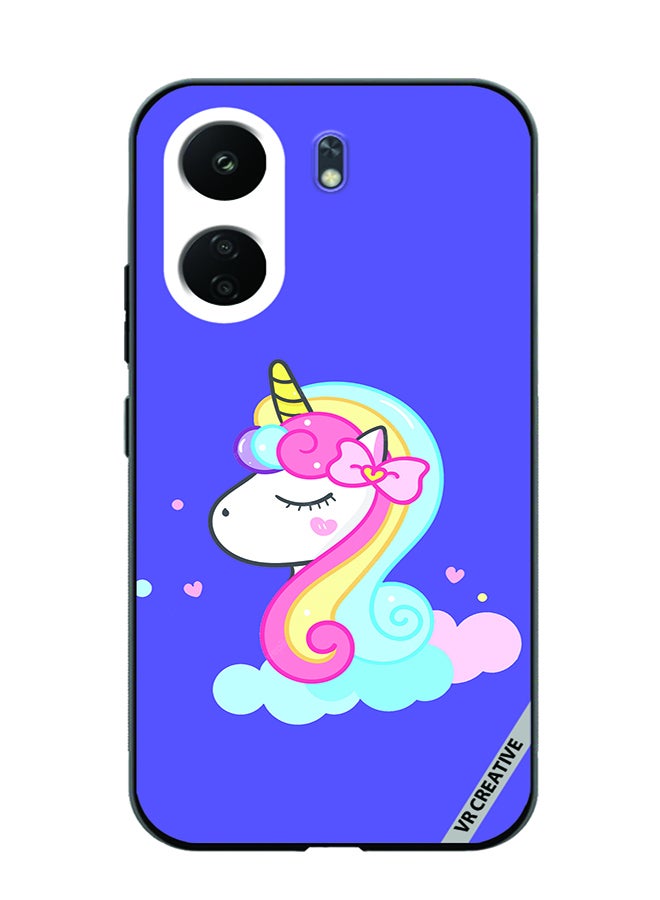 VR CREATIVE Protective Case Cover For Xiaomi Redmi 13C Unicorn Design Multicolour - Image 1