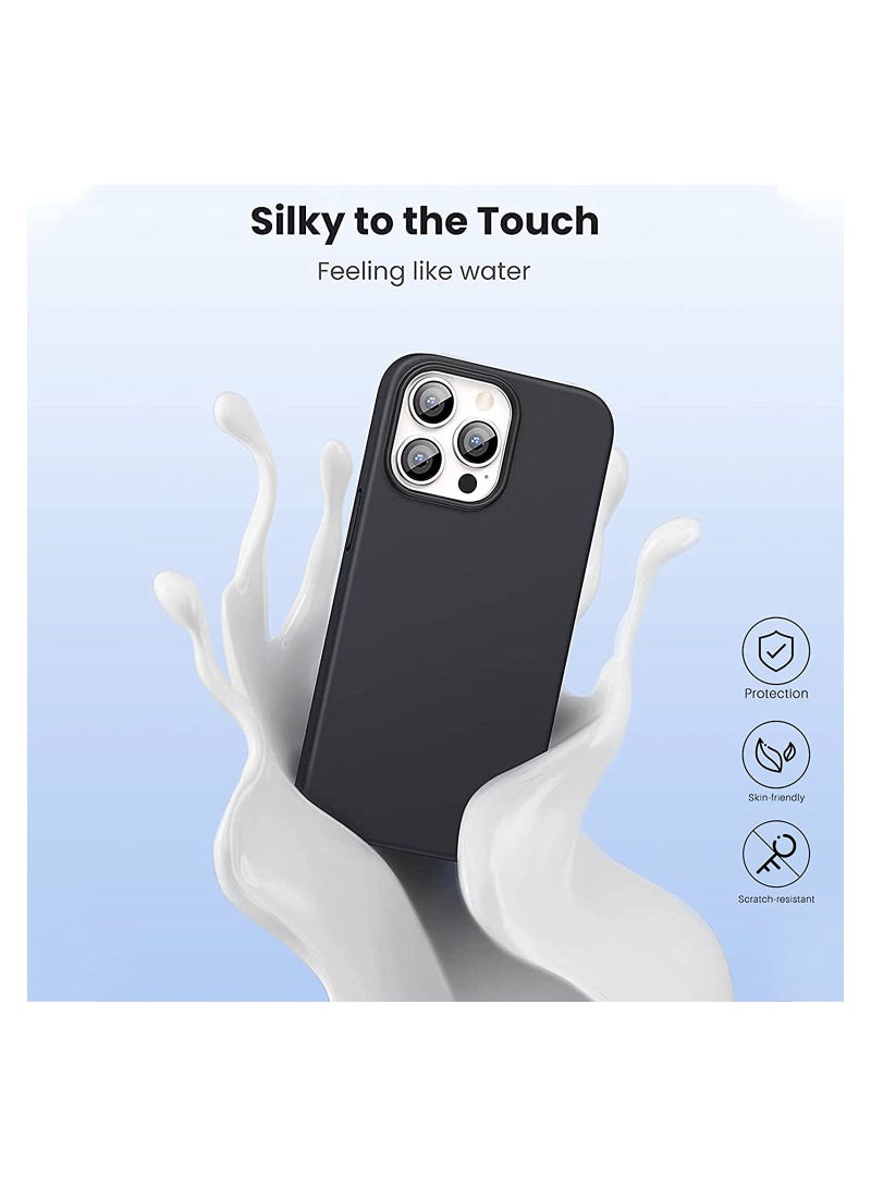 Silicone Protective Case Compatible with iPhone 13 Pro Soft Liquid Gel Rubber Cover Shockproof Bumper Anti-Scratch Anti-Fingerprint Anti-Drop Slim Cover for iPhone (for iPhone 13 Pro  ) - Image 2