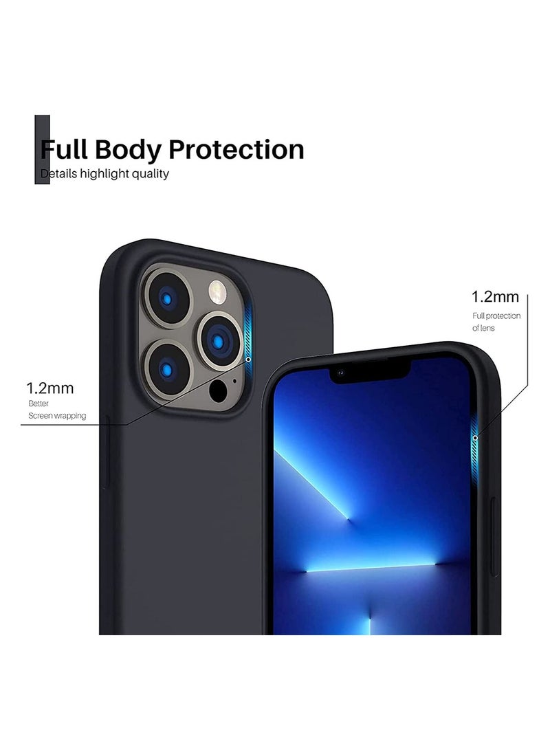 Silicone Protective Case Compatible with iPhone 13 Pro Soft Liquid Gel Rubber Cover Shockproof Bumper Anti-Scratch Anti-Fingerprint Anti-Drop Slim Cover for iPhone (for iPhone 13 Pro  ) - Image 3