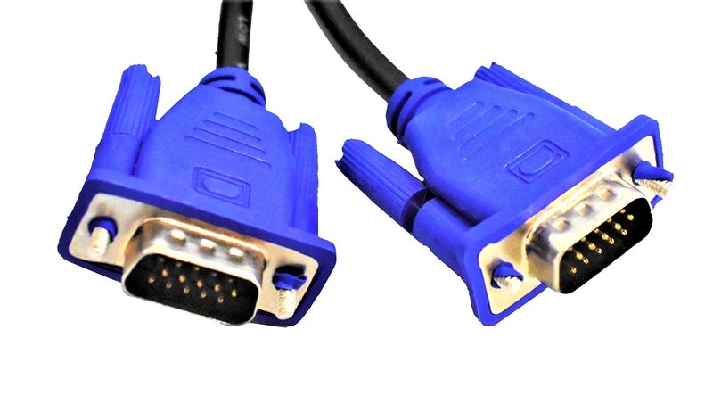 NP TECH 15Pins Male To Male VGA To VGA Cable For All Computer/Monitors/Televisions/Desktop/Laptop/Projector/LEDs/LCDs/HDTV’s/Graphics Card Series 3meter Black - Image 3