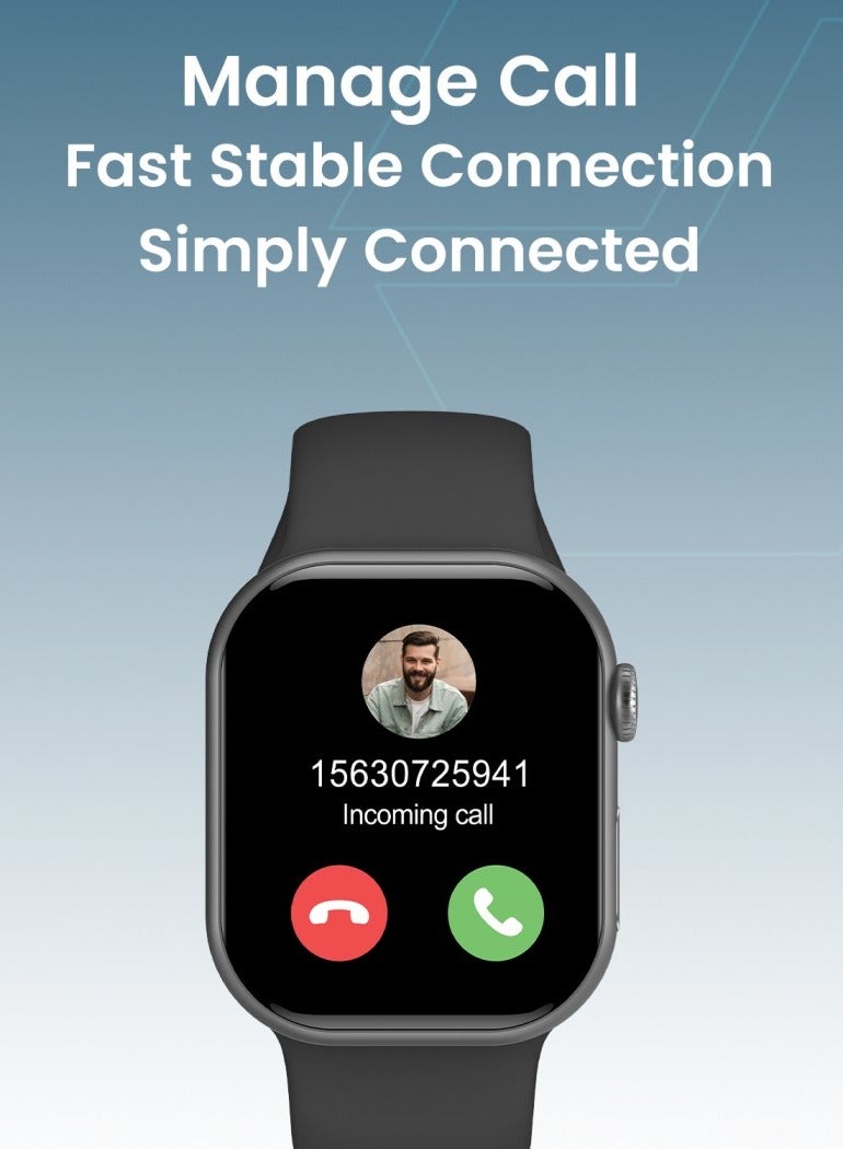 Moxedo Mevo+ Smart Watch for Android & iOS with 2.01" AMOLED Display –, Chat GPT AI Assistant, Bluetooth Calling, Fitness & Health Tracker, Sleep Monitor, IP67 Waterproof – Black - Image 2