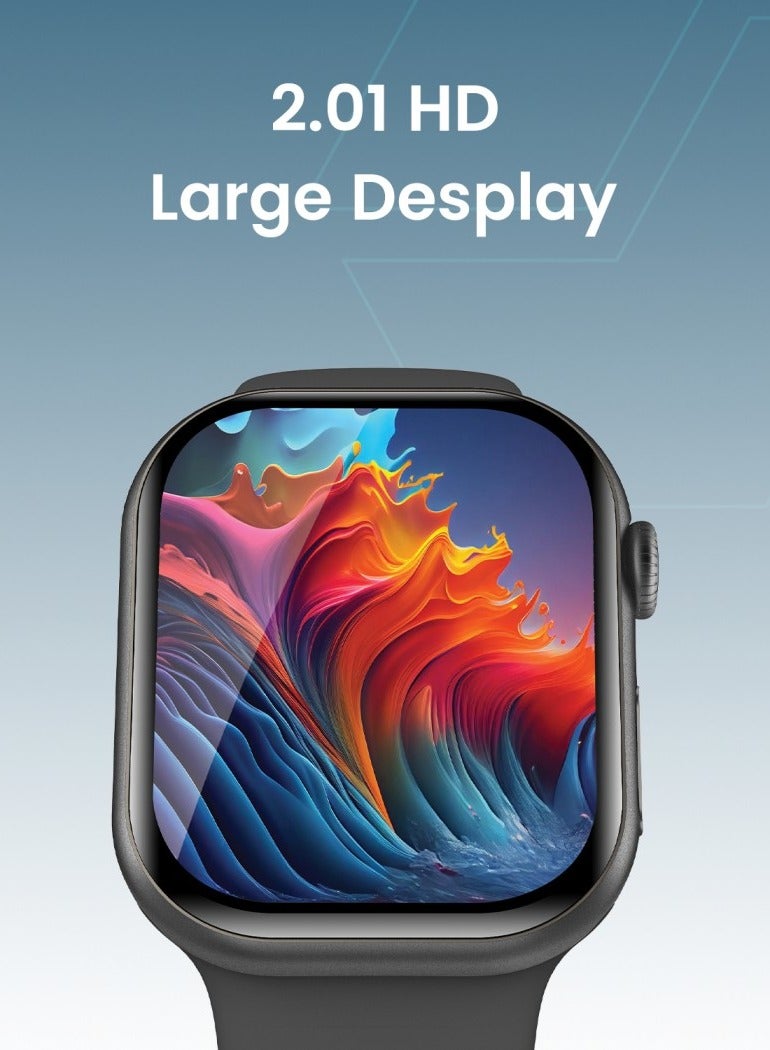 Moxedo Mevo+ Smart Watch for Android & iOS with 2.01" AMOLED Display –, Chat GPT AI Assistant, Bluetooth Calling, Fitness & Health Tracker, Sleep Monitor, IP67 Waterproof – Black - Image 4