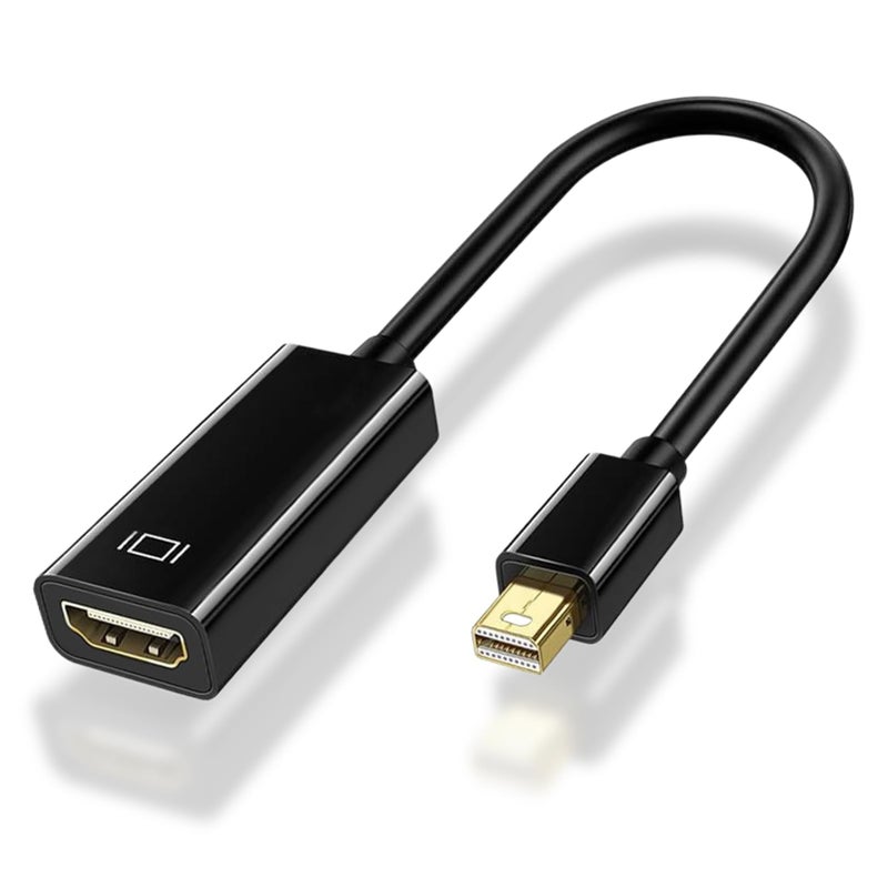 WrteEase Mini DisplayPort to HDMI Adapter,20cm Gold Plated DP HDMI Adaptor Cable,Compatible for MacBook Air,MacBook Pro (Before 2016), Surface Pro,and More,4K,2K,3D,1080P HD Resolution,Display Connection - Image 1
