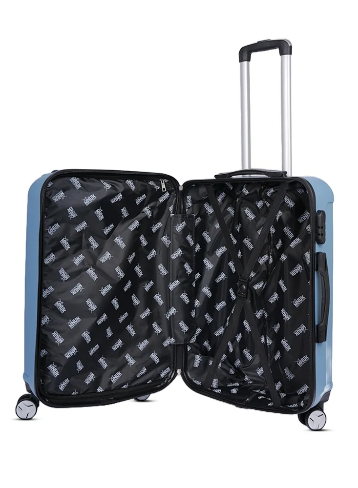 MNUK Viator Carry-On Luggage- 20 Inch |Hard-side Smooth and comfortable Luggage Trolley with TSA Lock | PP Material| Double 360° 4 Wheeler| Cabin- Blue