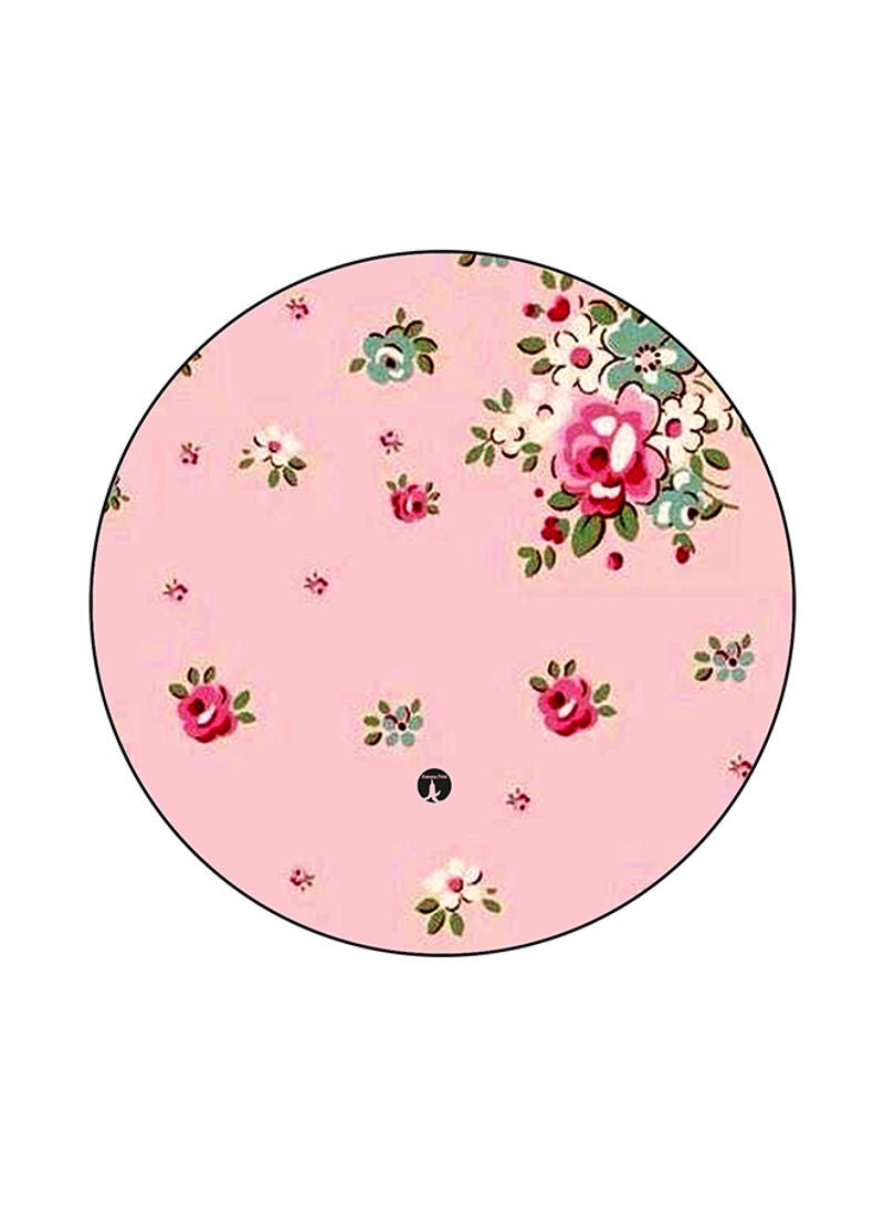 RKN Flowers Printed Mouse Pad Pink