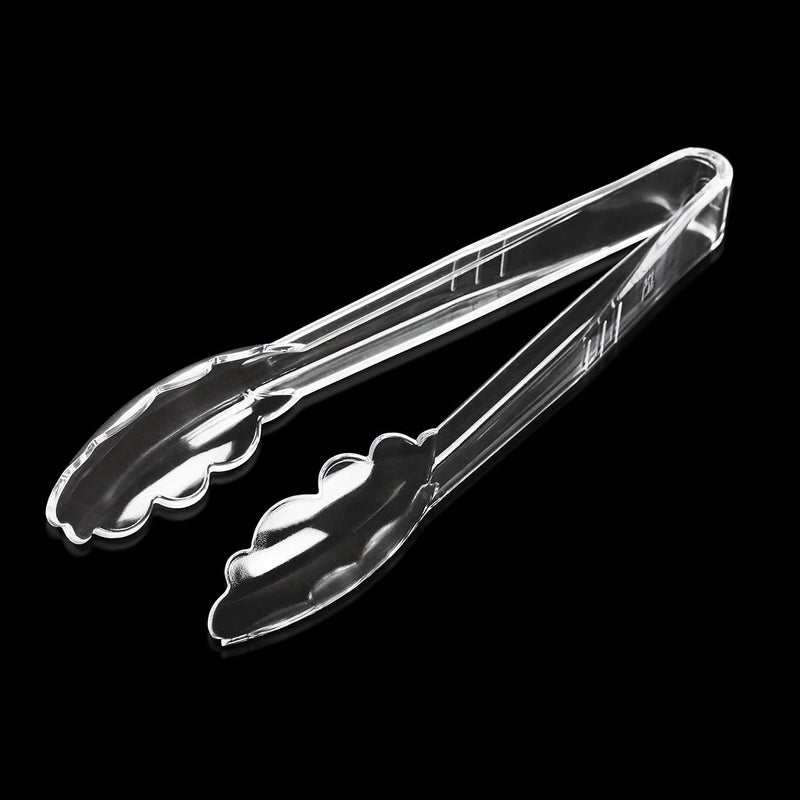 New Star Foodservice New Star Foodservice 35643 Utility Tong High Heat Plastic Scalloped 9 inch Set of 12 Clear 