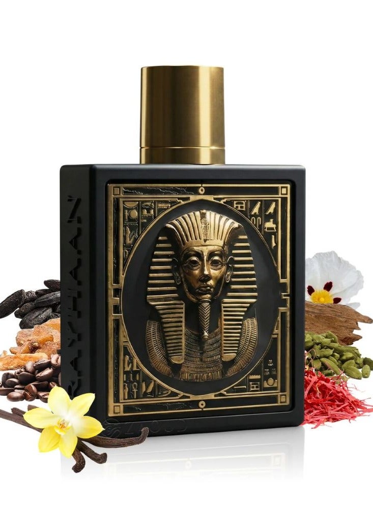 RAYHAAN Pharaoh Eau De Parfum 100ml Unisex Long Lasting Oriental Vanilla Resinous Fragrance - Image 1