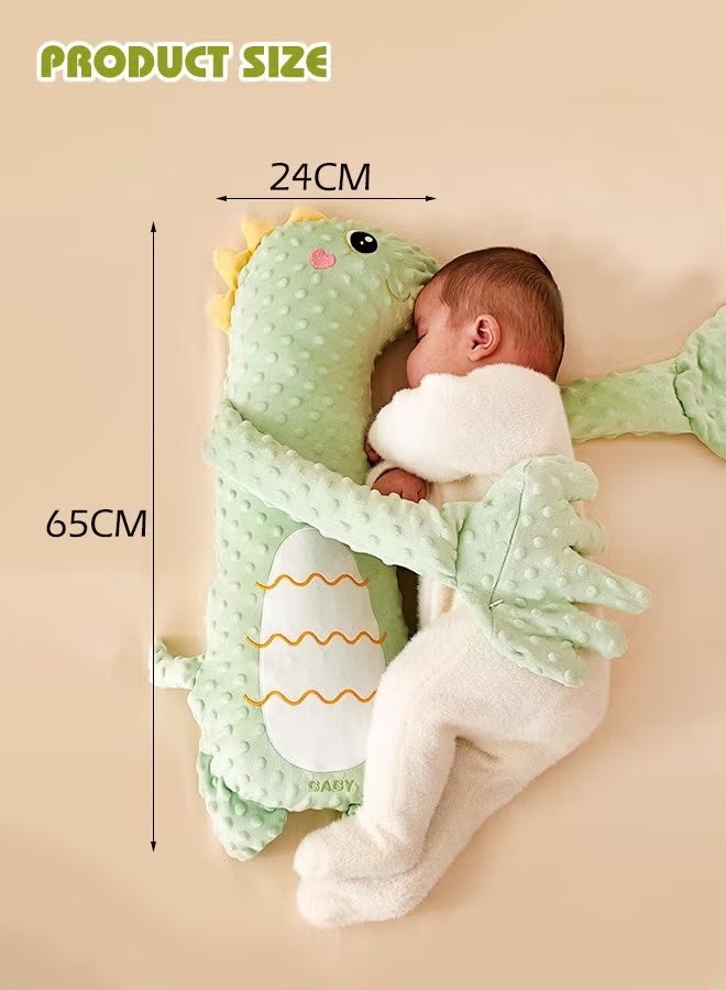 Baby Sleep Soother Toy - Dinosaur Baby Patter with Remote, 3 Adjustable Speeds, Soothing Palm for Infant Sleep Aid, Safe Material, No Startle, Free Hands, Ideal for Toddler Rest (Green) - Image 2