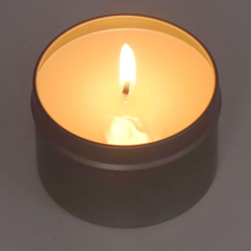 Focket Survival Candle, 24 Hour Burn Time Windproof Camping Candles, Emergency Candles with Beeswax Cotton Wick for Outdoor Home Emergency Use Lightweight (Silver) - Image 4