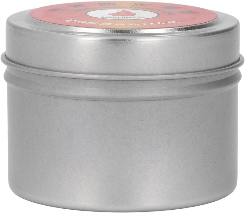 Focket Survival Candle, 24 Hour Burn Time Windproof Camping Candles, Emergency Candles with Beeswax Cotton Wick for Outdoor Home Emergency Use Lightweight (Silver) - Image 3