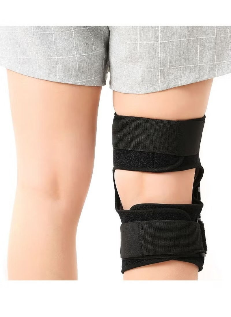 Generic Knee Brace for Women Men Hinged Knee Brace with Side Stabilizers Adjustable Open Patella Knee Brace for Arthritis Pain and Support,Meniscus Tear ACL MCL Injury Recovery Pain Relief  - Image 5