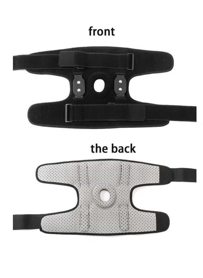Generic Knee Brace for Women Men Hinged Knee Brace with Side Stabilizers Adjustable Open Patella Knee Brace for Arthritis Pain and Support,Meniscus Tear ACL MCL Injury Recovery Pain Relief  - Image 3