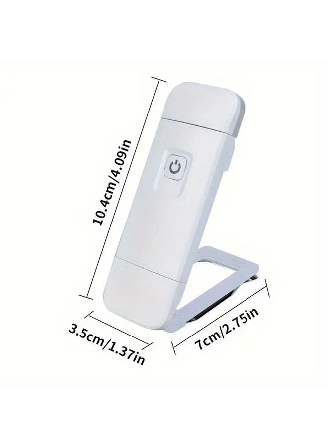مصباح كتاب أبيض محمول وقابل للطي، قابل للشحن عبر USB، بثلاثة مستويات من السطوع - Image 4