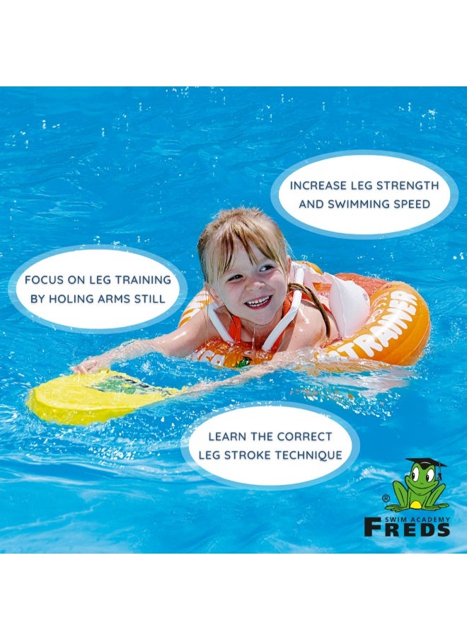 FREDS SWIM ACADEMY Freds Swimboard Yellow Training Aid Float for Toddlers and Children (2Year-12Year)  - Image 5