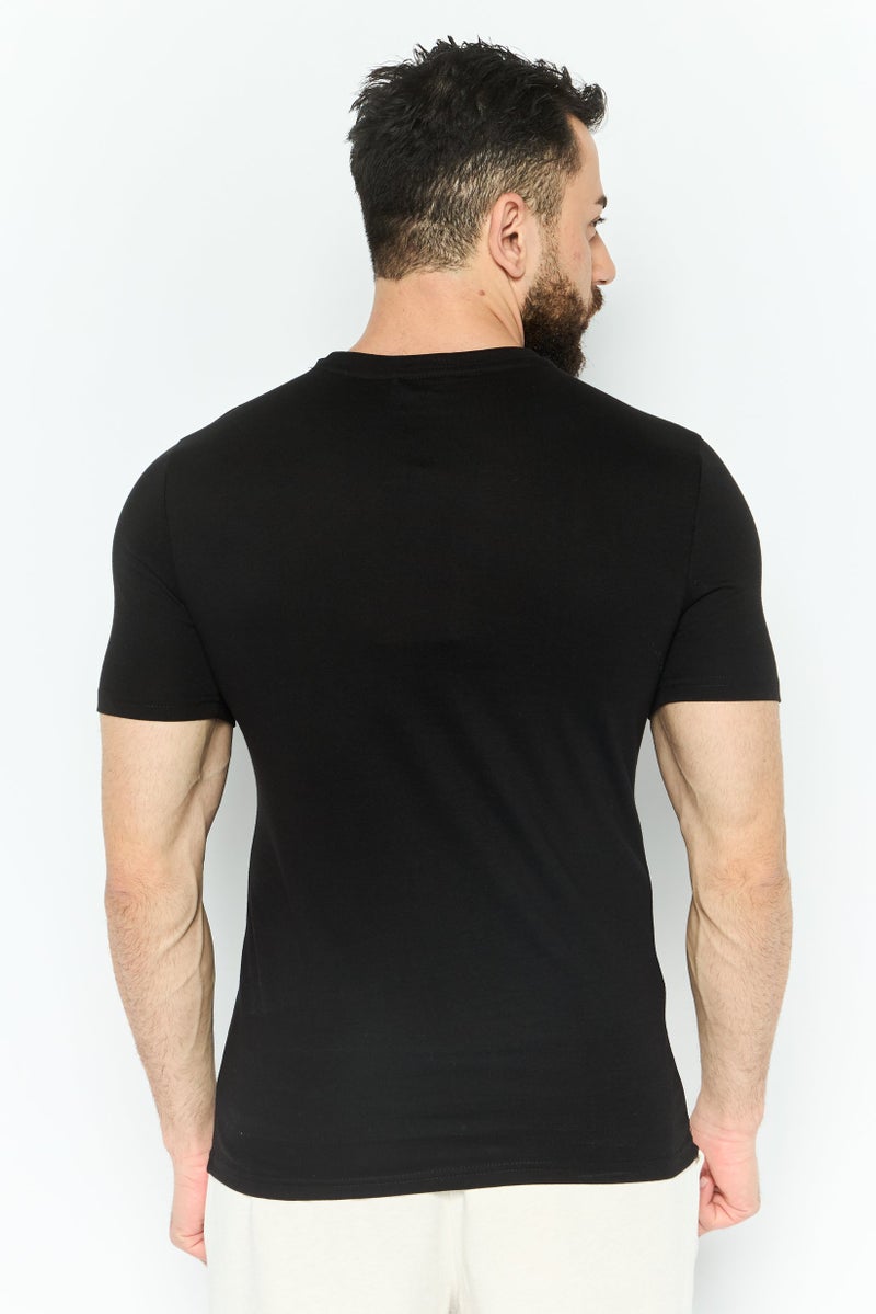 Avalanche Men Sportswear Fit Short Levees Outdoor T-Shirt, Black - Image 3