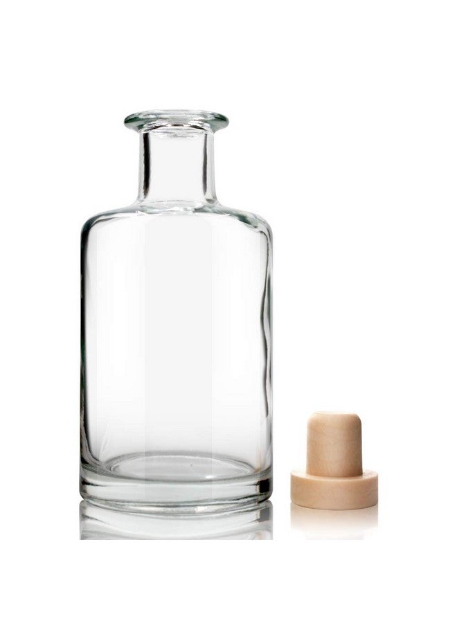 Feel Fragrance Feel Fragrance Glass Diffuser Bottles Diffuser Jars with Cork Caps Set of 4 - 5.3 inches High, 240ml 8.2 Ounce. Fragrance Accessories Use for DIY Replacement Reed Diffuser Sets.  - Image 5