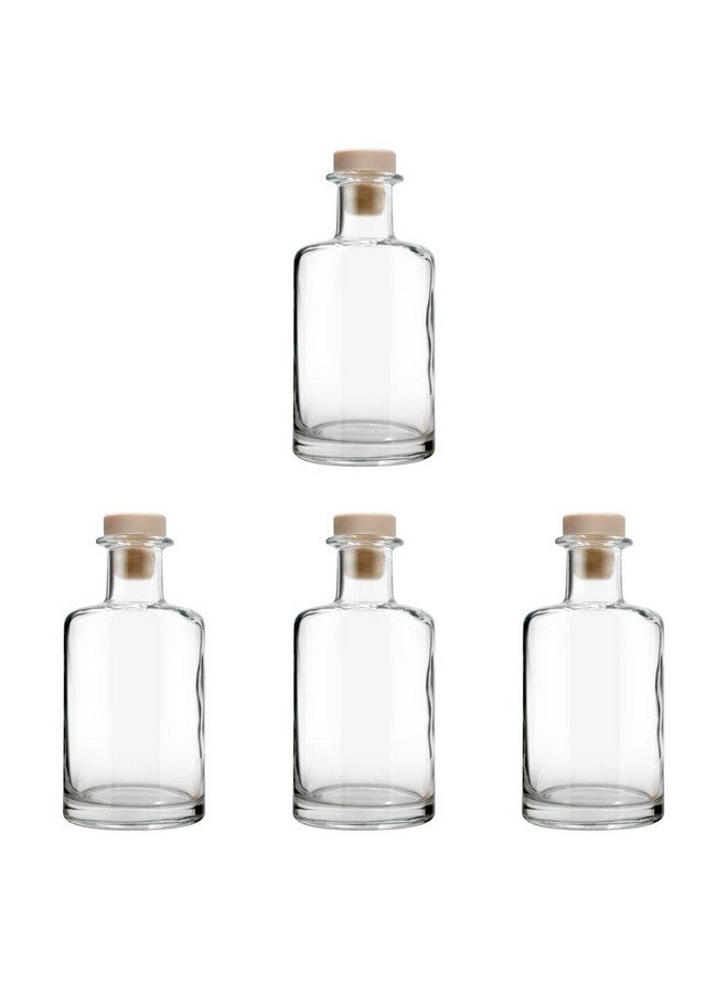 Feel Fragrance Feel Fragrance Glass Diffuser Bottles Diffuser Jars with Cork Caps Set of 4 - 5.3 inches High, 240ml 8.2 Ounce. Fragrance Accessories Use for DIY Replacement Reed Diffuser Sets.  - Image 3
